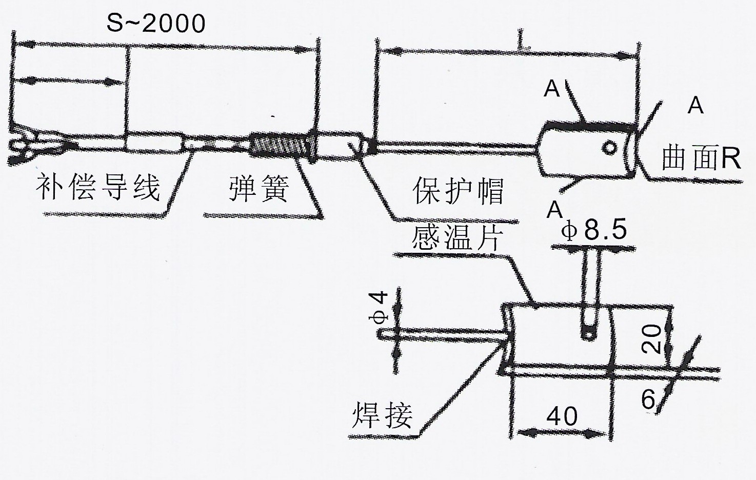 集热块适合于电厂锅炉炉壁,管壁汽包壁汽机缸壁及管道表面等温度测量